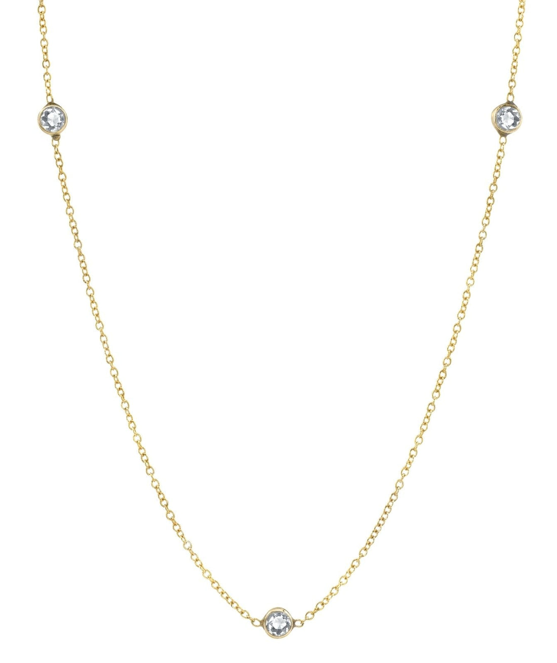 Three Diamond Necklace