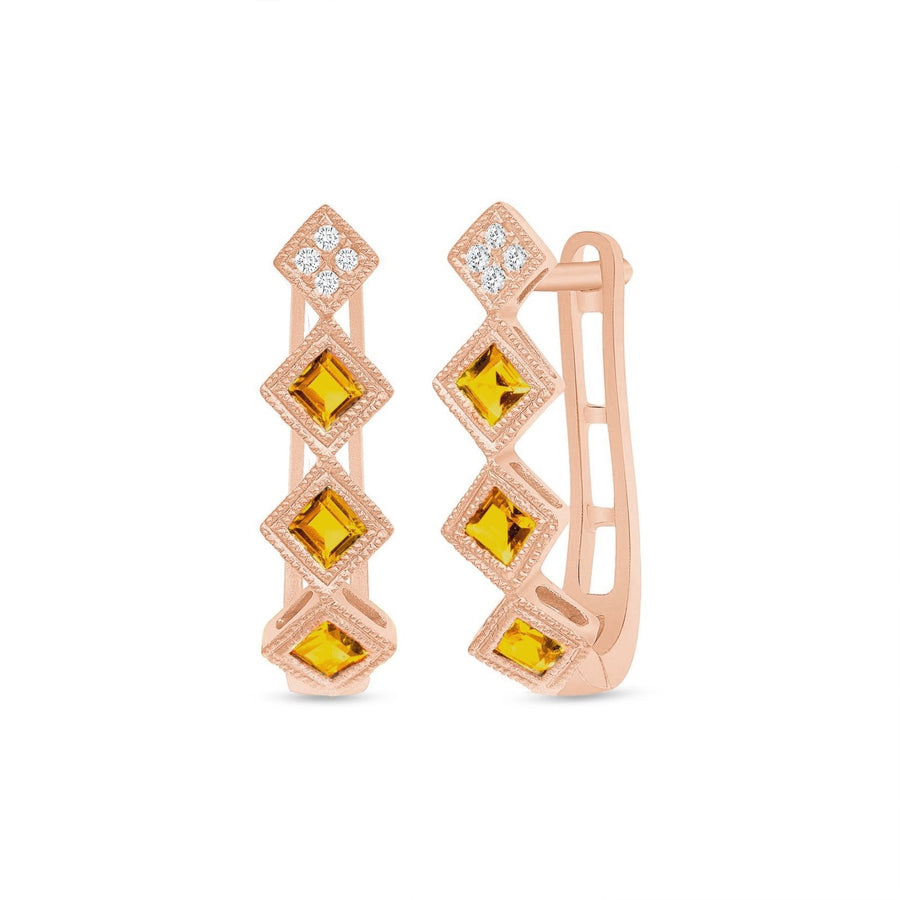 Timeless Citrine Earrings - Ele Keats Jewelry