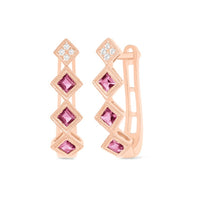 Timeless Pink Sapphire Earrings - Ele Keats Jewelry