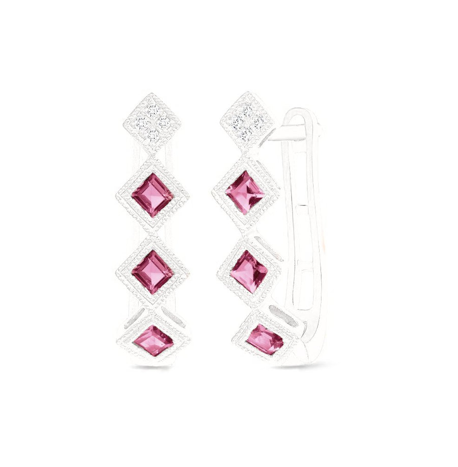 Timeless Pink Sapphire Earrings - Ele Keats Jewelry