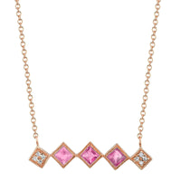 Timeless Pink Sapphire Necklace - Ele Keats Jewelry