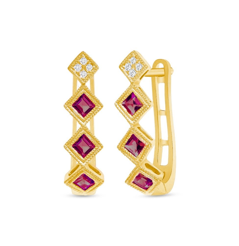 Timeless Ruby Earrings - Ele Keats Jewelry