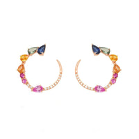 Transformation Multi Sapphire Earrings - Ele Keats Jewelry