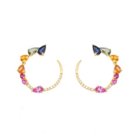 Transformation Multi Sapphire Earrings - Ele Keats Jewelry