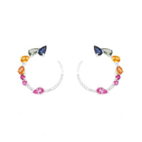 Transformation Multi Sapphire Earrings - Ele Keats Jewelry