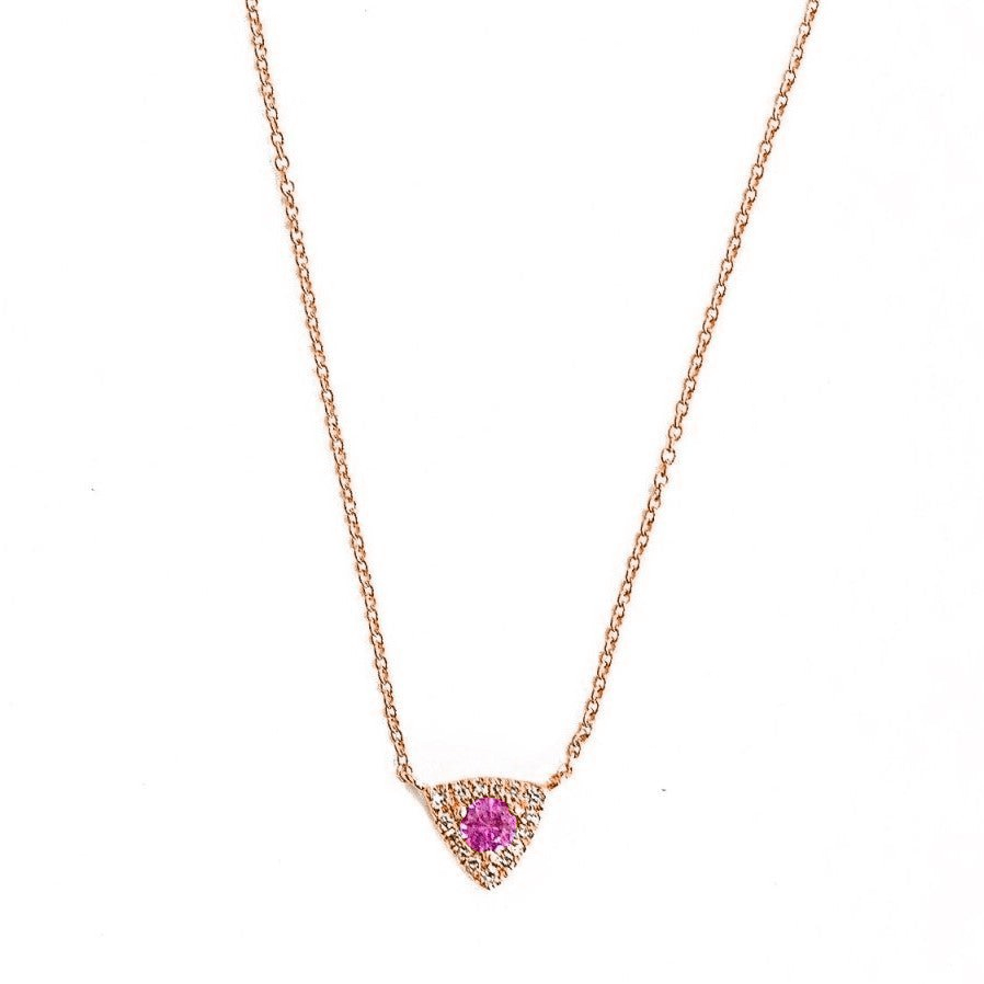 Trifecta Necklace with Ruby