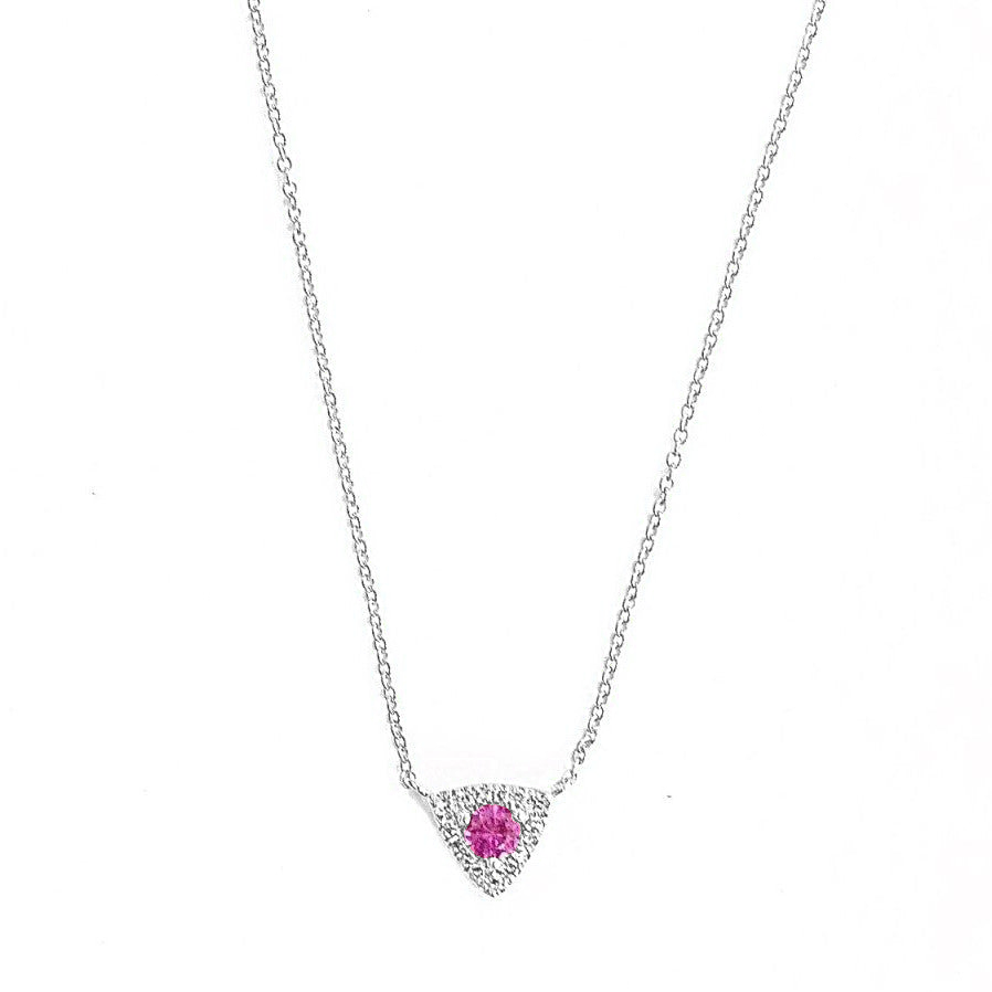 Trifecta Necklace with Ruby