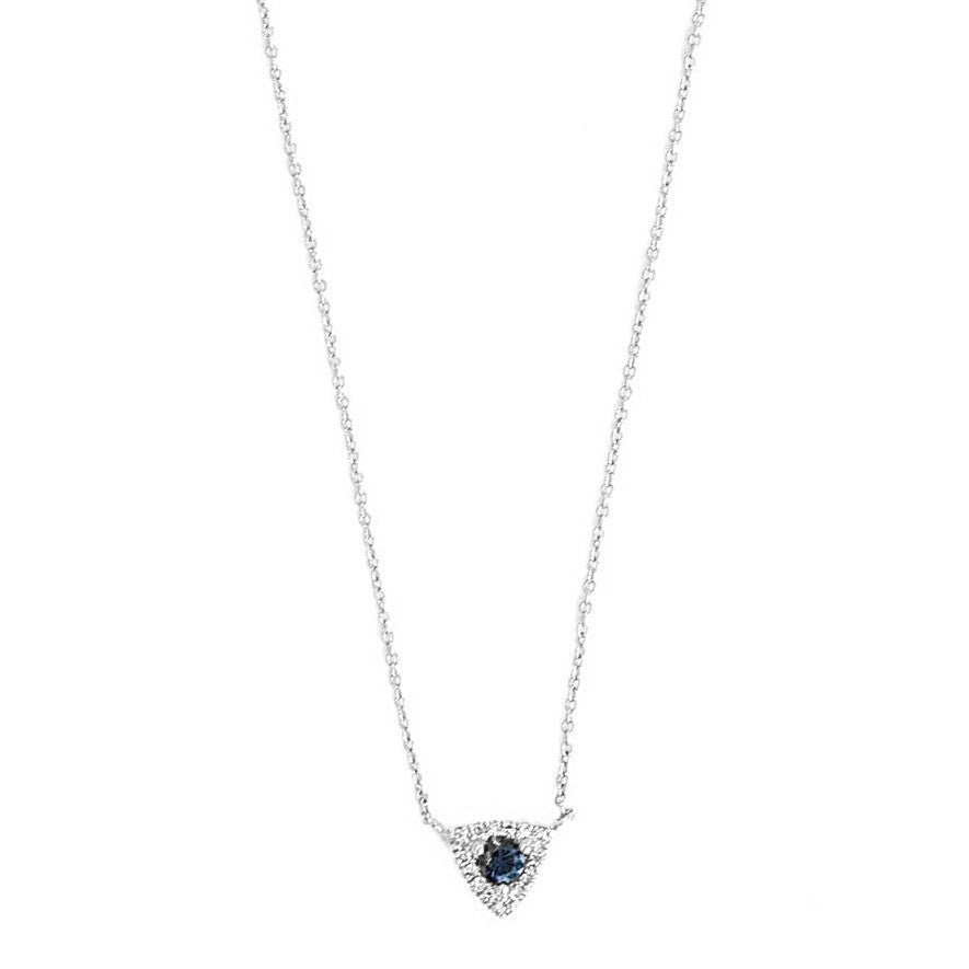 Trifecta Necklace with Sapphire