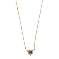 Trifecta Necklace with Sapphire