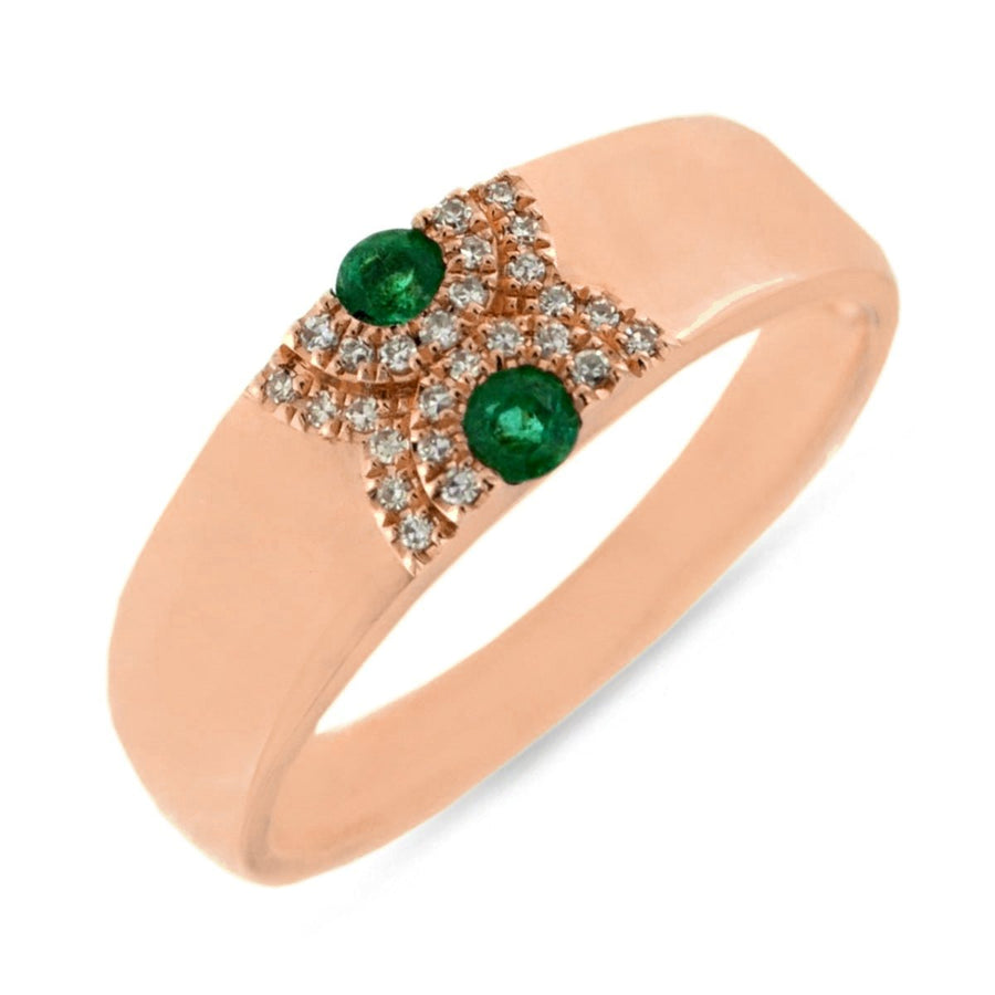 Zion Emerald and Diamond Ring - Ele Keats Jewelry