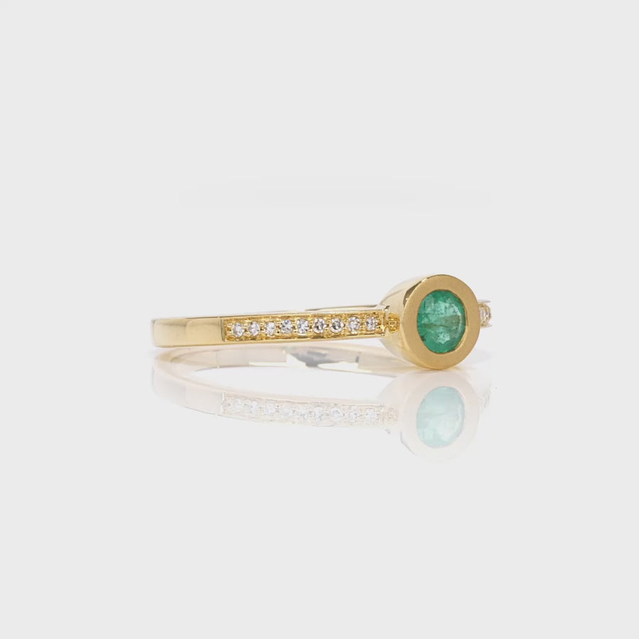 Life Emerald and Diamond Ring