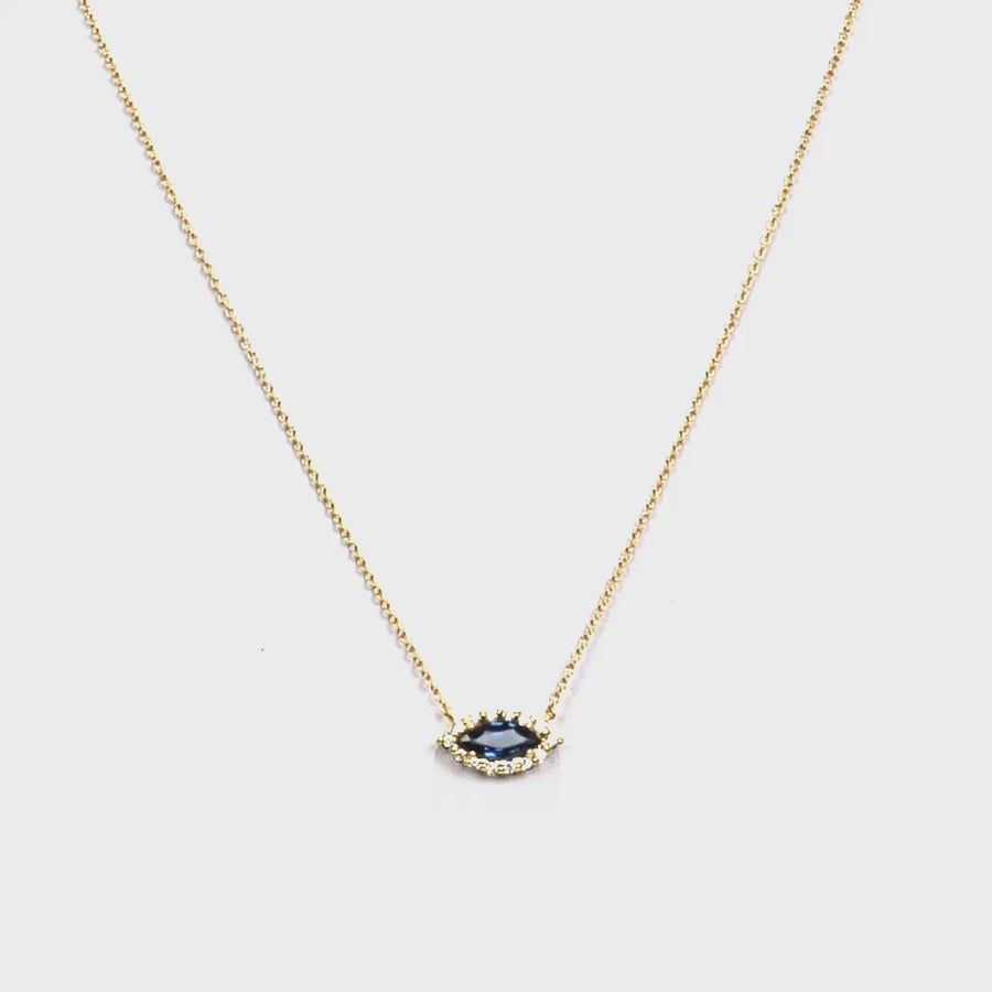 Eyelight Blue Sapphire Necklace