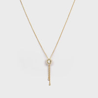 Anchored Necklace with Diamonds