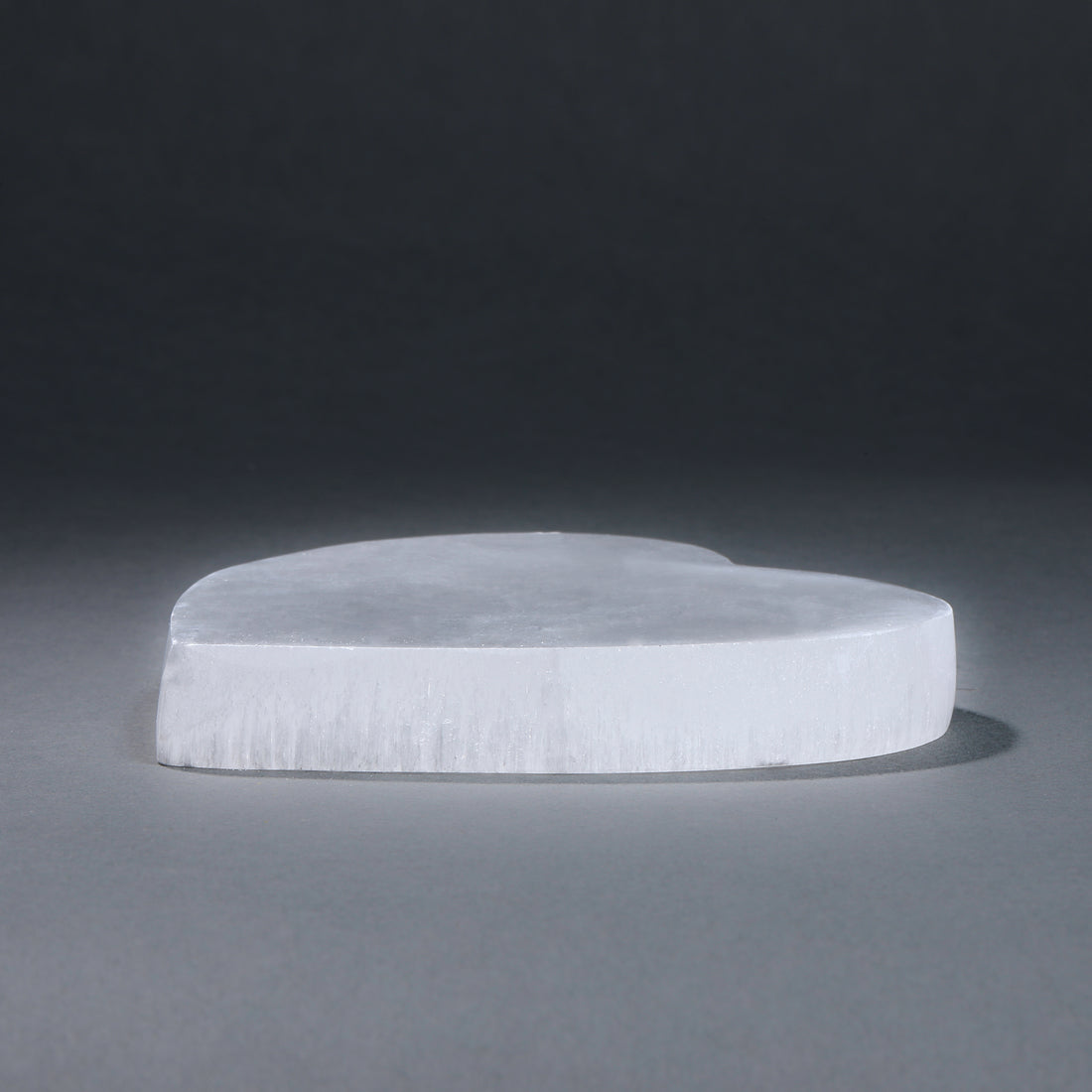 Selenite Heart Plate