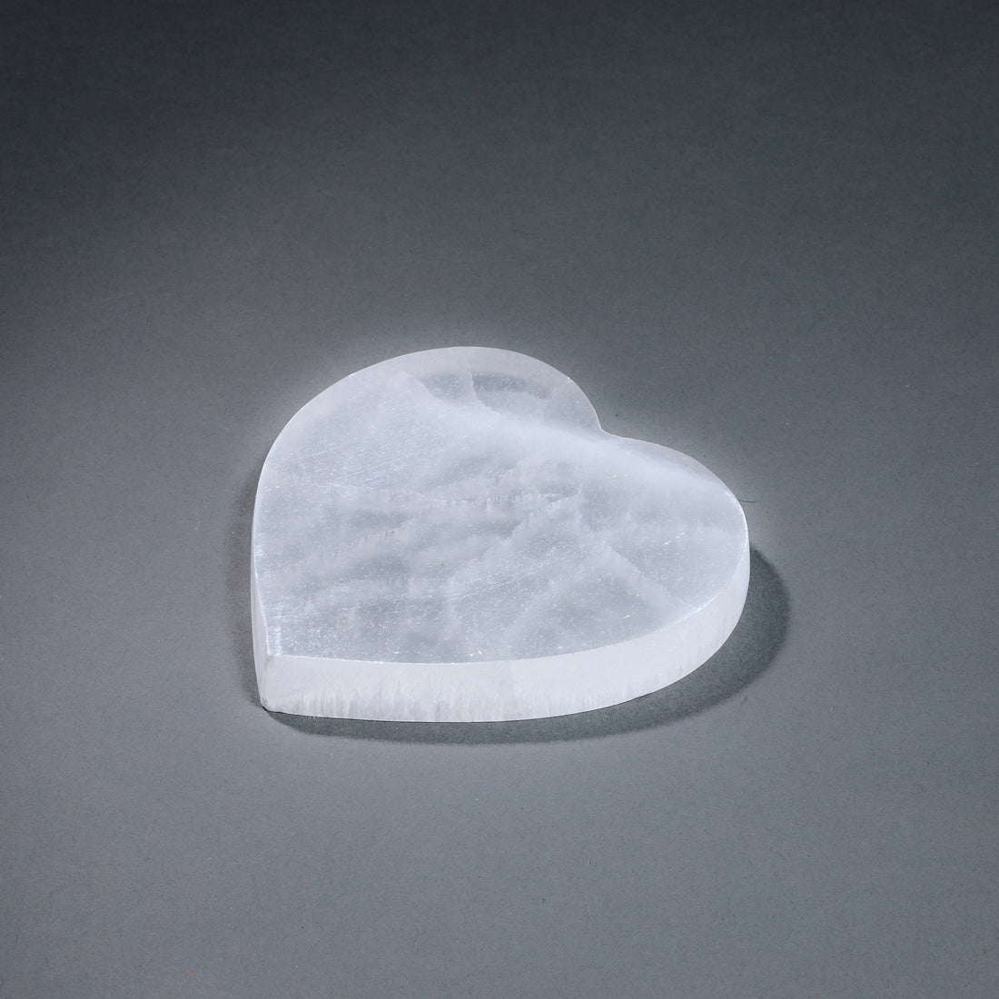 Selenite Heart Plate