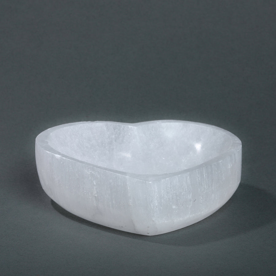Selenite Heart Bowl