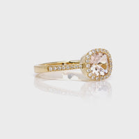 Adore Morganite Diamond Ring