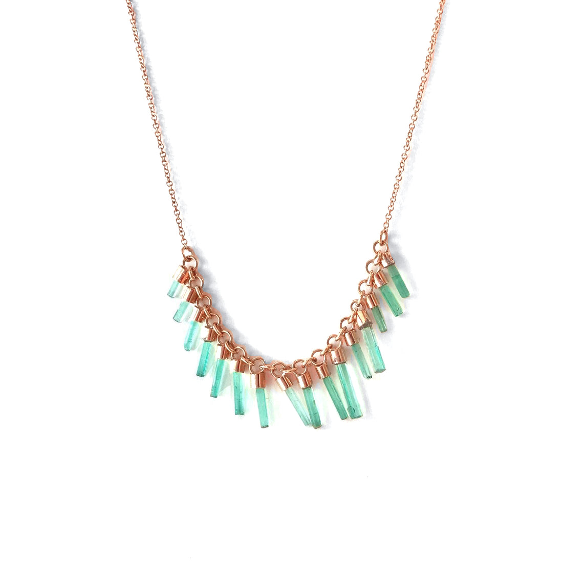 Emerald Crystal Lei Necklace