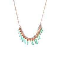 Emerald Crystal Lei Necklace