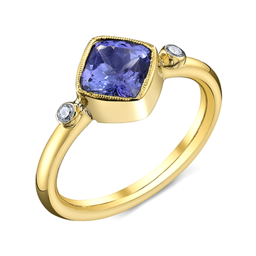 Sacred Union Tanzanite and Diamond Ring
