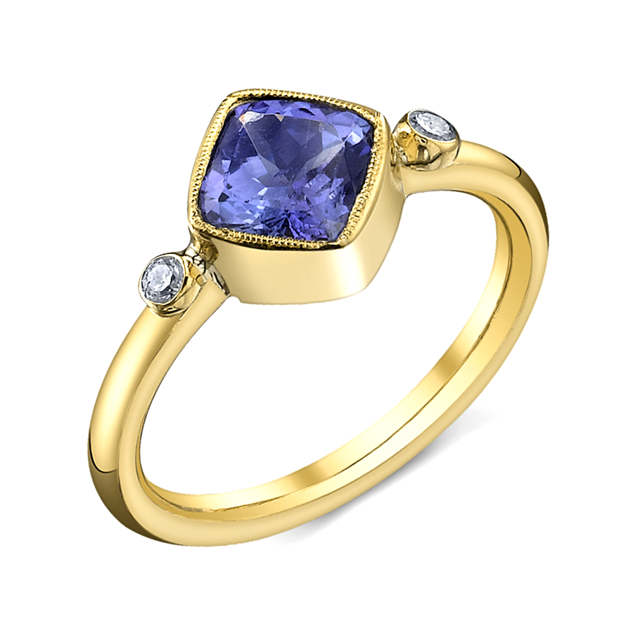 Sacred Union Tanzanite and Diamond Ring