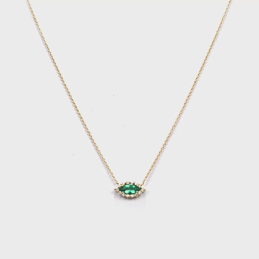 Eyelight Emerald Necklace