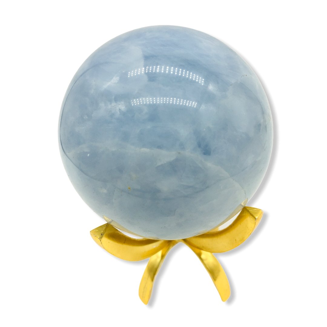Blue Calcite Sphere - Ele Keats Jewelry