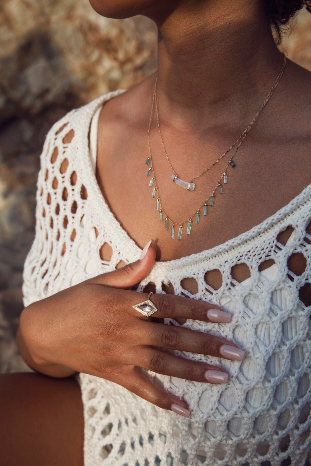 Capulet | White Quartz Statement Ring | Ele Keats Fine Jewelry – Ele ...