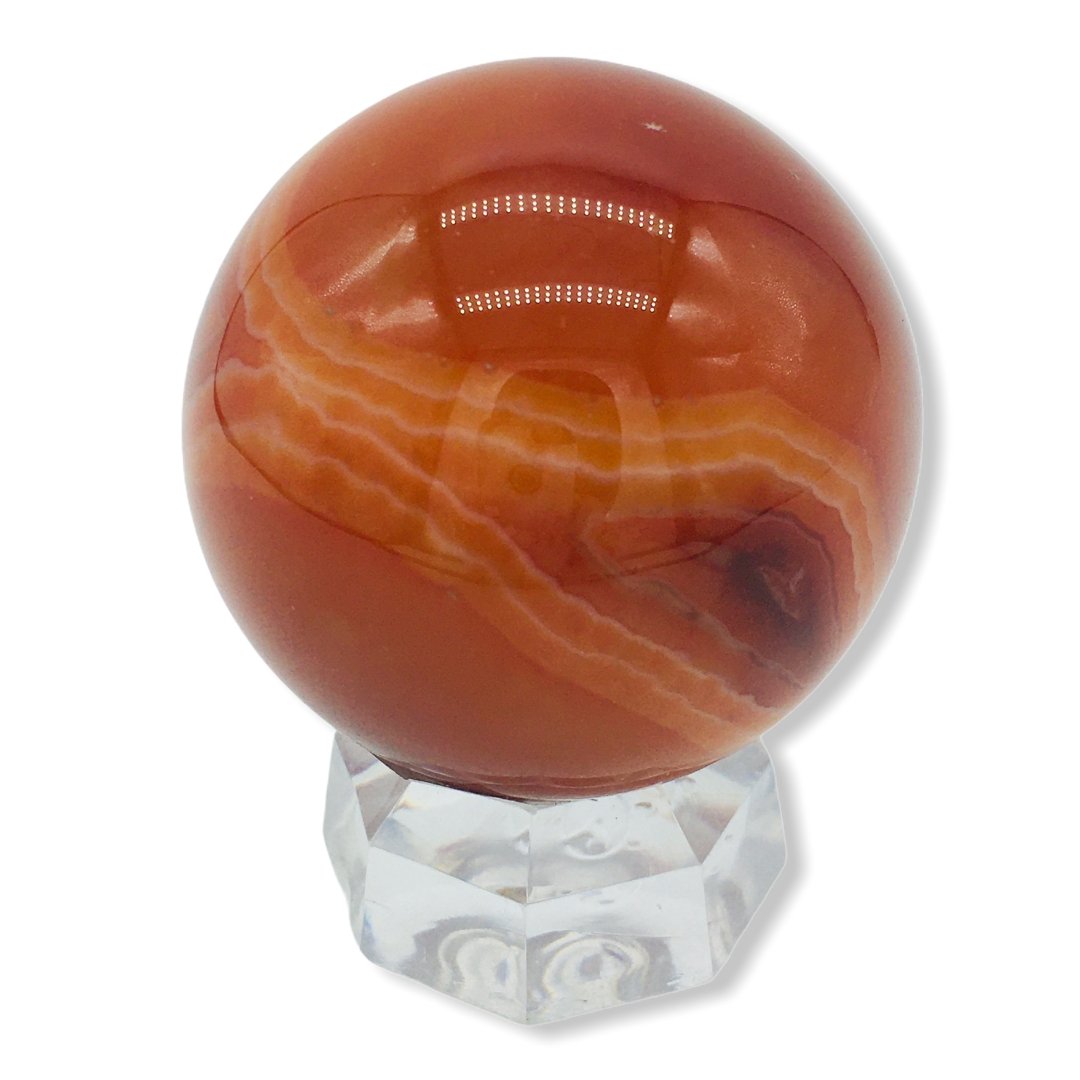 Carnelian Sphere - Ele Keats Jewelry