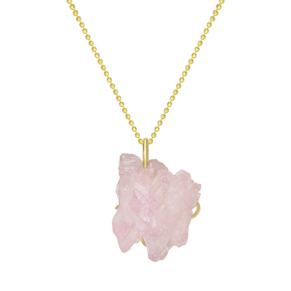 Crystalline Rose Quartz Necklace - Ele Keats Jewelry