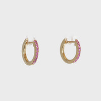 Hula Pink Sapphire Earrings