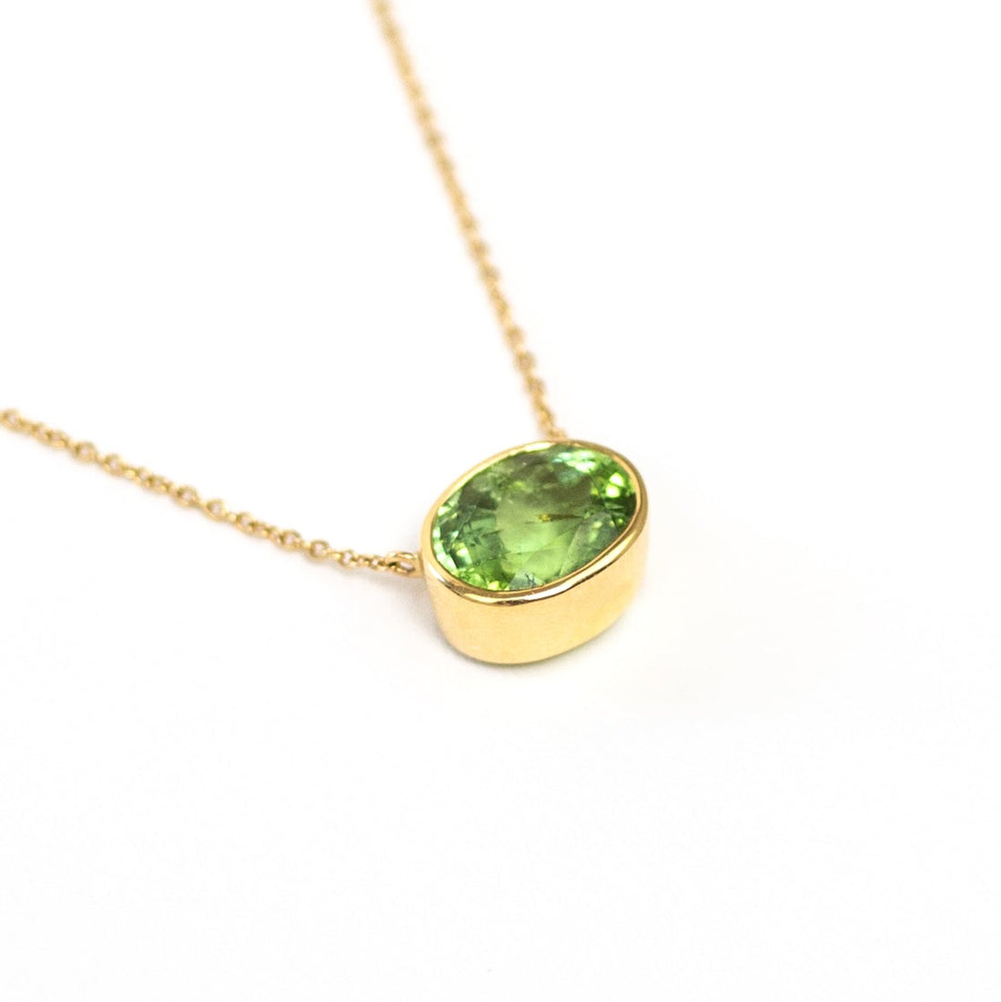 Green Tourmaline Divinity Necklace - Ele Keats Jewelry