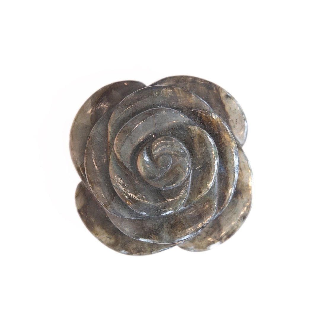 Labradorite Rose Carving - Ele Keats Jewelry