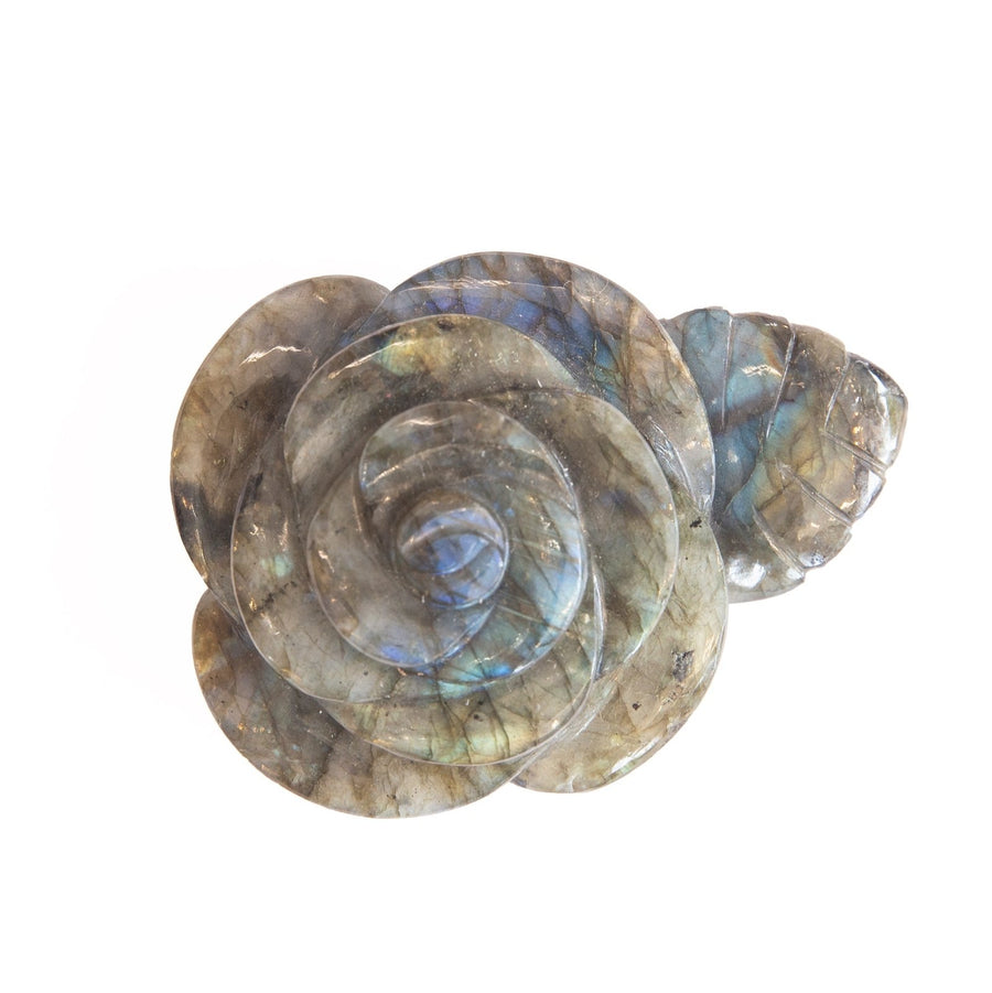 Labradorite Rose Carving - Ele Keats Jewelry