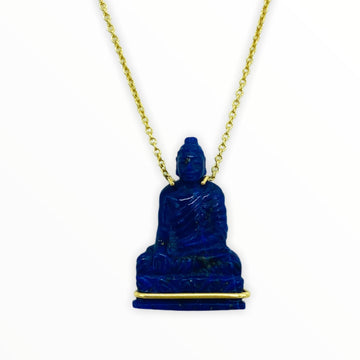 Lapis Buddha Necklace - Ele Keats Jewelry