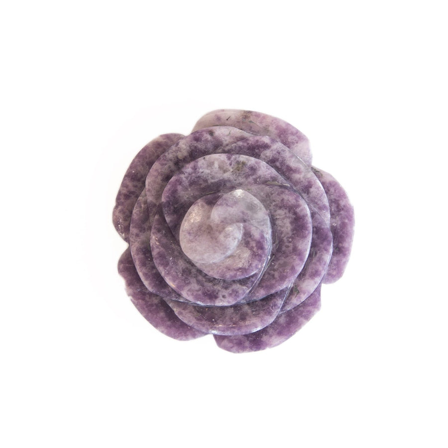 Lepidolite Rose Carving - Ele Keats Jewelry