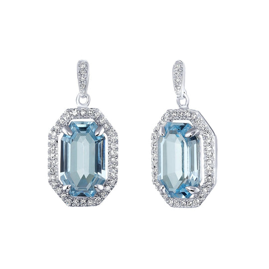 Linger Swiss Blue Topaz Earrings