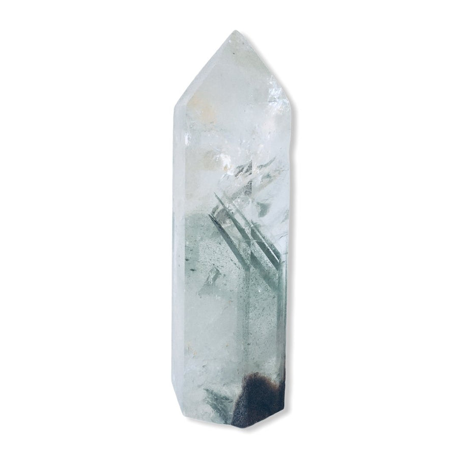 Lithium Quartz with Chlorite Point - Ele Keats Jewelry