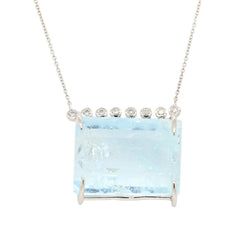 One of a Kind Aquamarine Pendant - Ele Keats Jewelry