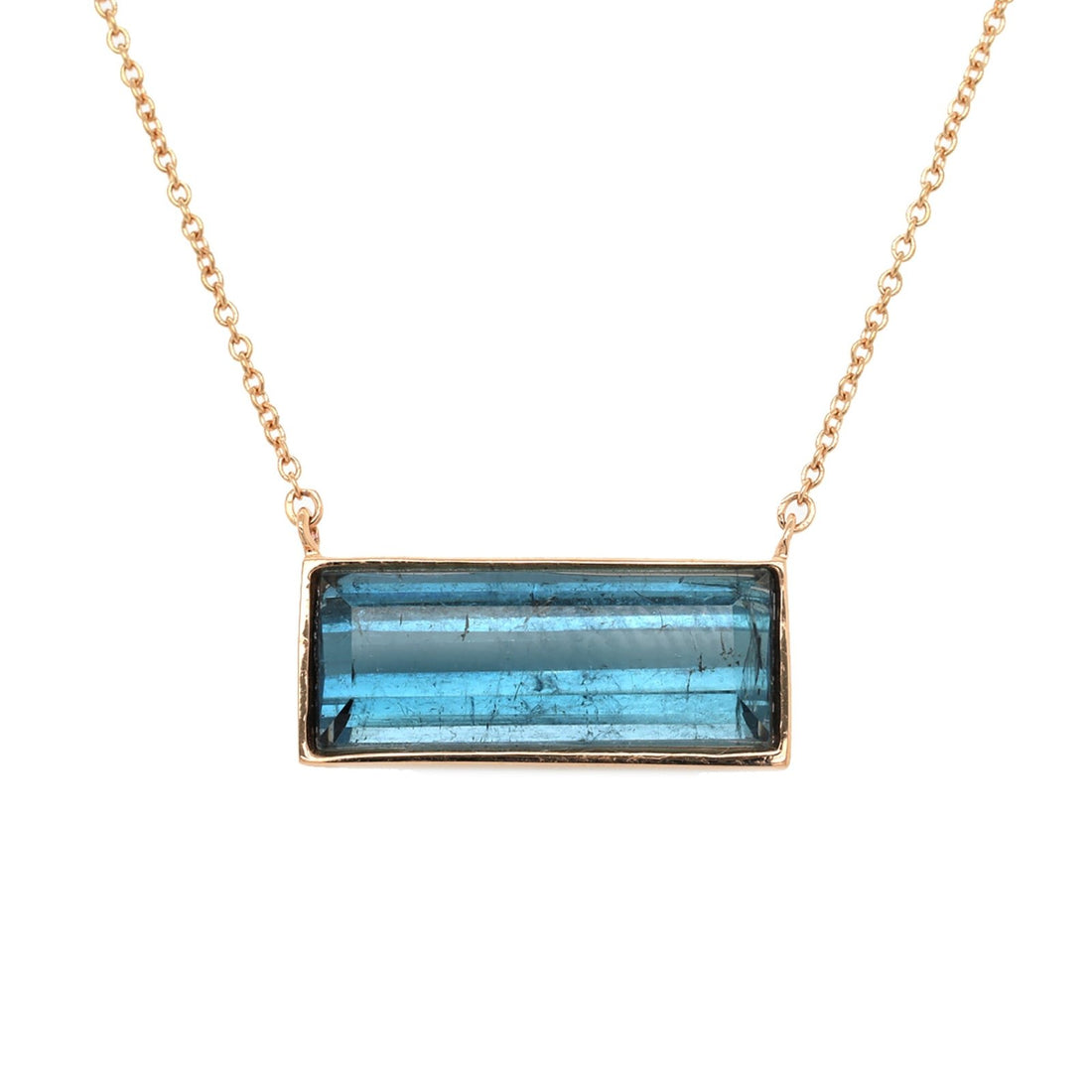 One of a Kind Blue Tourmaline Necklace - Ele Keats Jewelry