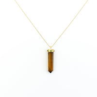 One of a Kind Citrine & Emerald Necklace - Ele Keats Jewelry