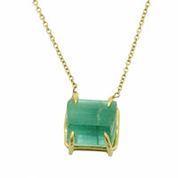 One of a Kind Green Tourmaline Necklace - Ele Keats Jewelry