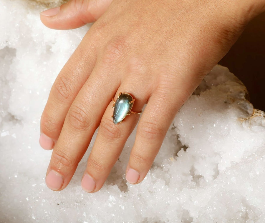 One of a Kind Labradorite Ring - Ele Keats Jewelry