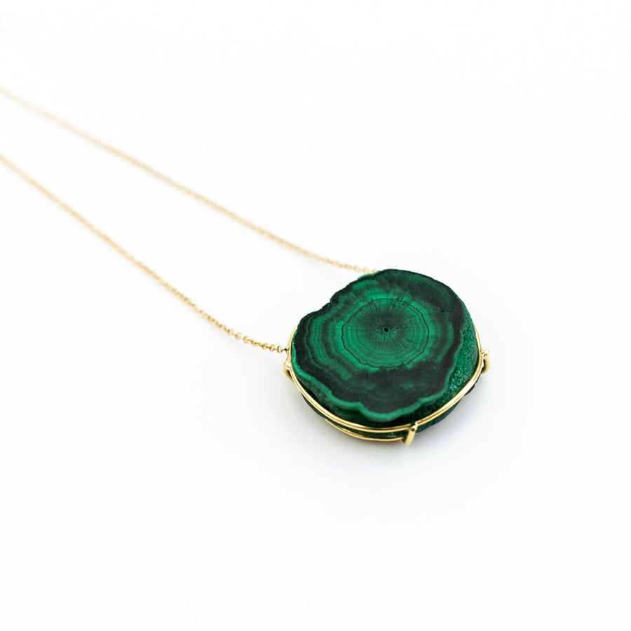 One of a Kind Malachite Necklace - Ele Keats Jewelry