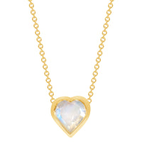 One of a Kind Moonstone Heart - Ele Keats Jewelry