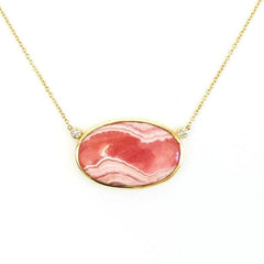 One of a Kind Rhodochrosite Necklace - Ele Keats Jewelry