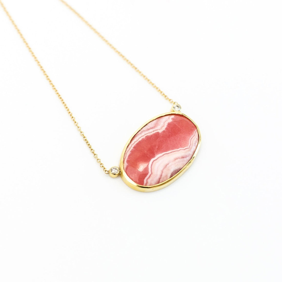 One of a Kind Rhodochrosite Necklace - Ele Keats Jewelry