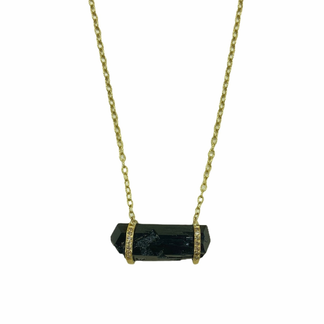 Black Tournmaline Necklace for EMF Protection
