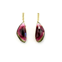 One of a Kind Watermelon Tourmaline Earrings - Ele Keats Jewelry