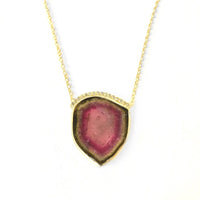 One of a Kind Watermelon Tourmaline Necklace - Ele Keats Jewelry